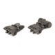 JE Machine Tech Spring Loaded Flip-Up Top Mounted Deployable Front and Rear Sight, Black, TS-PS22B