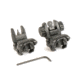 JE Machine Tech Spring Loaded Flip-Up Top Mounted Deployable Front and Rear Sight, Black, TS-PS22B