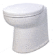 Jabsco Flush 14" Straight Back 24V Electric Toilet w/Solenoid Valve Deluxe 73193