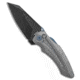 Jack Hoback Knives Jake Hoback Knives Sumo Button Lock Knife Sandblasted Ti 3.25" DLC SW, Black/Gray, CPM 20CV, adult, BHQ-139512