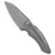 Jack Hoback Knives Jake Hoback Knives Sumo Button Lock Knife Titanium 3.25" BB/SW, Gray, CPM 20CV, adult, BHQ-139514