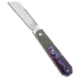 Jack Wolf Knives Jack Wolf Knives After Hours Jack Frame Lock Knife Purple Abalone 3.15&quot; Satin, Purple, CPM S90V, adult, BHQ-211015