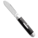 Jack Wolf Knives Jack Wolf Knives Equal End Slip Joint Knife Ebony Wood 2.75" Satin, Black, 14C28N, adult, BHQ-225271