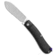 Jack Wolf Knives Jack Wolf Knives K9 Jack Slip Joint Knife Black Micarta 2.8&quot; Satin, Black, 154CM, adult, BHQ-219816