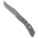 Jack Wolf Knives Jack Wolf Knives Mini Cyborg Jack Slip Joint Knife White Marble CF 2.6" BB/SW, Black/White, CPM S90V, adult, BHQ-201004