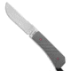 Jack Wolf Knives Jack Wolf Knives Pioneer FIXedc Knife Cross Hatch Titanium 2.9" Satin, Gray, CPM S90V, adult, BHQ-232322