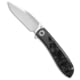 Jack Wolf Knives Scuffle Folding Knife, 3.52in, CPM S90V Stainless Steel, Clip Point Blade, Black Handle, Black/Silver, 7.95 inch, BHQ-222815