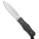 Jack Wolf Knives Vampire FIXedc Fixed Blade Knife, 3.00in, CPM S90V Stainless Steel, Drop Point Blade, Micarta, Black Handle, Black/Gray, 6.00 inch, BHQ-215817