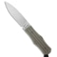Jack Wolf Knives Vampire FIXedc Fixed Blade Knife, 3.00in, CPM S90V Stainless Steel, Drop Point Blade, Titanium, Gray Handle, Gray/Gray, 6.00 inch, BHQ-215819