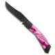 Jack Wolf Knives Jack Wolf Mini Cyborg Jack Slip Joint Knife Cosmic Pink Kirinite 2.6&quot; Black, Black/Pink, CPM S90V, adult, BHQ-201006