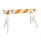 Jackson Safety Engineering Grade Type 2 Barricade, 24 X 8 X 6, Plastic, Engineering Grade 17589