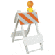 Jackson Safety Engineering Grade Type 2 Barricade, 24 X 8 X 6, Plastic, Engineering Grade 17589
