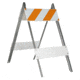 Jackson Safety Engineering Grade Type 2 Barricade, 24 X 8 X 6, Wood, Engineering Grade 17622