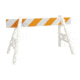 Jackson Safety PLASTIC BARRICADE A-FRAME (NON-REFLECTIVE)- Single Leg, White 14677