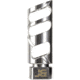 Jacob Grey Firearms Cobra Billet Muzzle Brake, .30 Cal, 5/8x24 Thread, Angled, Stainless, Unfinished, CMBASTN