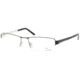 Jaguar 33042 Single Vision Prescription Eyeglasses, Black/Silver Frame, JG3342610SV