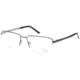 Jaguar 33151 Single Vision Prescription Eyeglasses, Black/Silver Frame, JG33151650SV