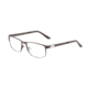 Jaguar 35045 Progressive Prescription Eyeglasses, Dark Brown/Silver Frame, JG350451016PR