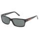Jaguar 37109 Mens Sunglasses, Black-Red/Grey Polarized Lenses, 57-15-135 37109-8840