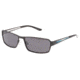 Jaguar 37333 Mens Sunglasses, Black-Blue/Grey Flash Lenses, 59-16-135 37333-800