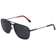Jaguar 37591 Sunglasses, Black-Gold, Polarized Lenses, 56-16-145, 37591-6100