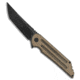 Jake Hoback Knives Jake Hoback Knives Kwaiback MK6 Frame Lock Knife Coyote Brown G-10 3.75" Black, Brown, Bohler M390, adult, BHQ-143341