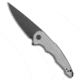 Jake Hoback Knives Jake Hoback Knives OneSam Frame Lock Knife Stonewash Titanium3.25" Black SW, Gray, CPM 20CV, adult, BHQ-178974