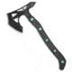 Jake Hoback Knives Jake Hoback Knives Ps2 Axe Carbon Fiber w/ Kydex Sheath Green Bolts + Black SW, Black/Green, adult, BHQ-175497