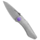 Jake Hoback Knives Jake Hoback Knives Summit Frame Lock Knife Titanium/Purple 4.25" SW, Gray/Purple, Bohler M390, adult, BHQ-141310