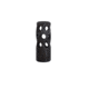 JARD Twisted Ported Brake, .450 Bushmaster, 2in Length, 11/16x24, 4140 Steel Alloy, Black, 4209