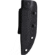 Jason Perry Blade Works Puukko Black Fixed Blade Knife, 9.5in Overall, 4.75in Black Powder Coated 1095HC Steel Blade, Black Burlap Micarta Handle, Kydex Sheath, 204-MICARTA-BLK