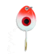 JB Lures GE441P Gem-N-Eye #4 Neon-Red 2/PACK, GE441P