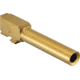 JCS Weapon Designs G19 V1 Flushed/Crowned Match Grade Drop In Barrel, TiN, G19-BBL-V1FC-TING