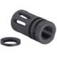 JE Machine Tech A2 5.56/.223 Birdcage Flash Hider w/ Crush Washer, Black, TS-FH2B