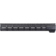 JE Machine Tech AR-15 Ultra-Lightweight Minimalist Full Top Rail Handguard, 15in, Black, PS-223MLK15KBLK-F
