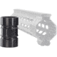 JE Machine Tech AR-15 Ultra-Lightweight Minimalist Partial Top Rail Handguard, 15in, Black, PS-223MLK15KBLK-H
