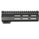 JE Machine Tech AR-15 Ultralightweight Minimalist Full Top Rail, 7 in, No Anti Rotation Tabs, Black, PS-223MLK7KBLK-F-NAR
