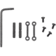 JE Machine Tech AR Anti Walk/Anti-Rotation Pin Set, Black, TS-ARAWP2B