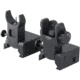 JE Machine Tech Front and Rear Folding Back Up Battle Sights-Aluminum, Black, TS-PS25B