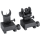 JE Machine Tech Front and Rear Folding Back Up Battle Sights-Aluminum, Black, TS-PS25B
