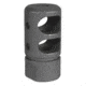 JE Machine Tech Muzzle Brake, AR-15/ M4, 5.56x45mm NATO/ .223, 1/2x28 Thread, 4140, Manganese Phosphate, Black, PS-MZ6