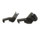 JE Machine Tech Offset Iron Sight Set, AR-15, Fixed, 45 degrees, 1 Pair, Black, TS-PS8B