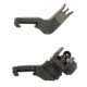 JE Machine Tech Offset Iron Sight Set, AR-15, Fixed, 45 degrees, 1 Pair, Black, TS-PS8B