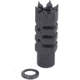 JE Machine Tech Standoff Muzzle Brake w/ Crush Washer, .223/5.56 Caliber, Black, TS-MZ22B