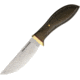 Jesse Hemphill Point Rock Green Canvas Fixed Blade Knife, 4.25in, A2 Tool Steel, Standard Edge, Satin, Green, Canvas Micarta Handle JH001G