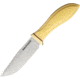 Jesse Hemphill Town Creek Antique Ivory Fixed Blade Knife, 4.25in, A2 Tool Steel, Standard Edge, Clip Point, Satin, Antique Ivory, Micarta Handle JH002AI