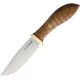 Jesse Hemphill Town Creek Dark Curly Maple Fixed Blade Knife, 4.25in, A2 Tool Steel, Standard Edge, Clip Point, Satin, Wood Handle JH002DCM