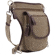 Jessie &amp; James Cougar Canvas Concealed Carry Waist and Leg Bag, Khaki, SMC52104R1 KH