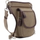 Jessie &amp; James Cougar Canvas Concealed Carry Waist and Leg Bag, Khaki, SMC52104R1 KH