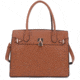 Jessie &amp; James Evelyn Concealed Carry Satchel Handbag, Tan, SMC1309LK TN